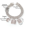 Shangjie Lateefah OEM Collier Cabecillo inicial Diy Diy 12 mm Diamante Collar Collar Joyería